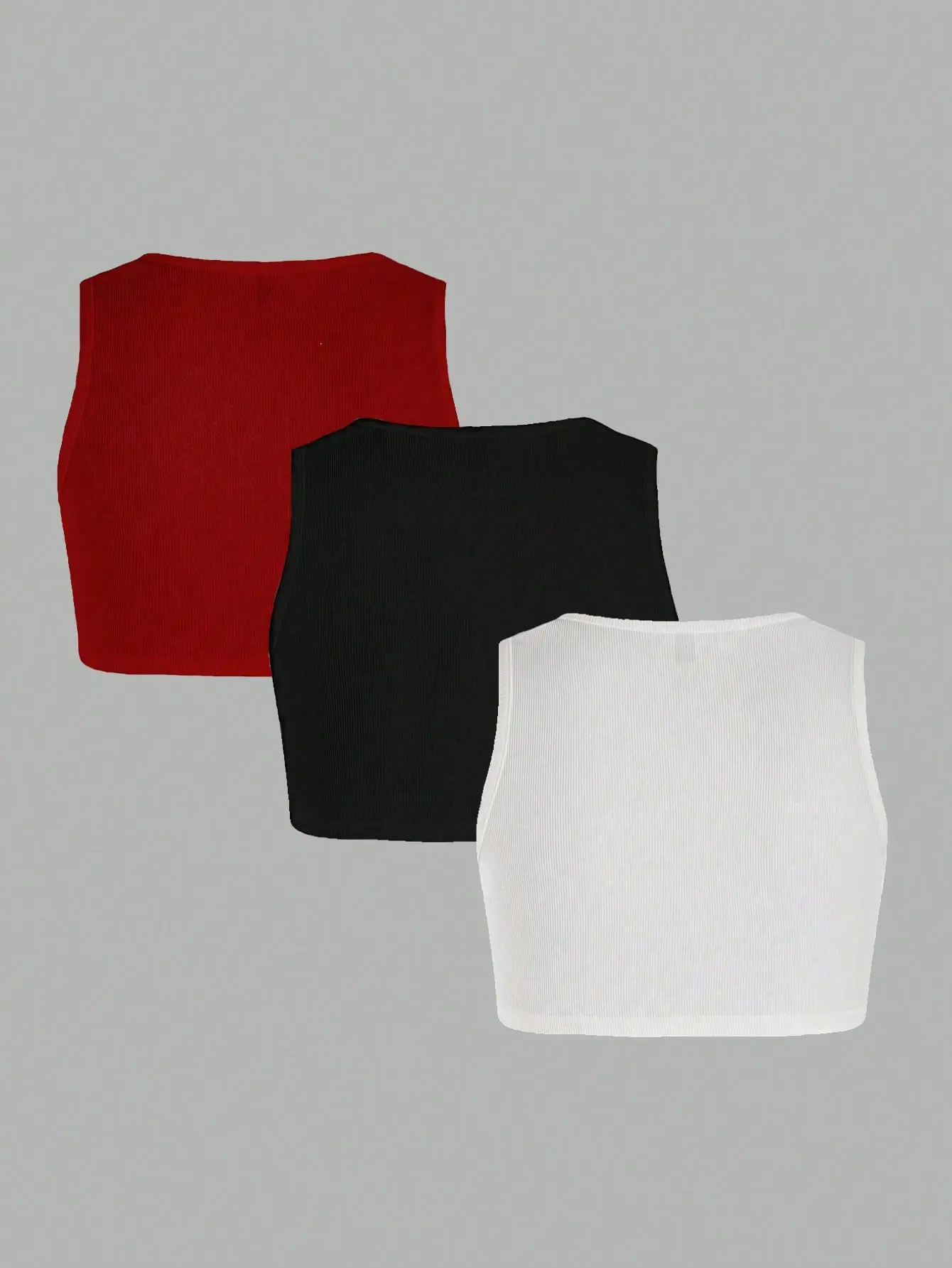 New women's vest front V twist sexy fashion 3-piece set
