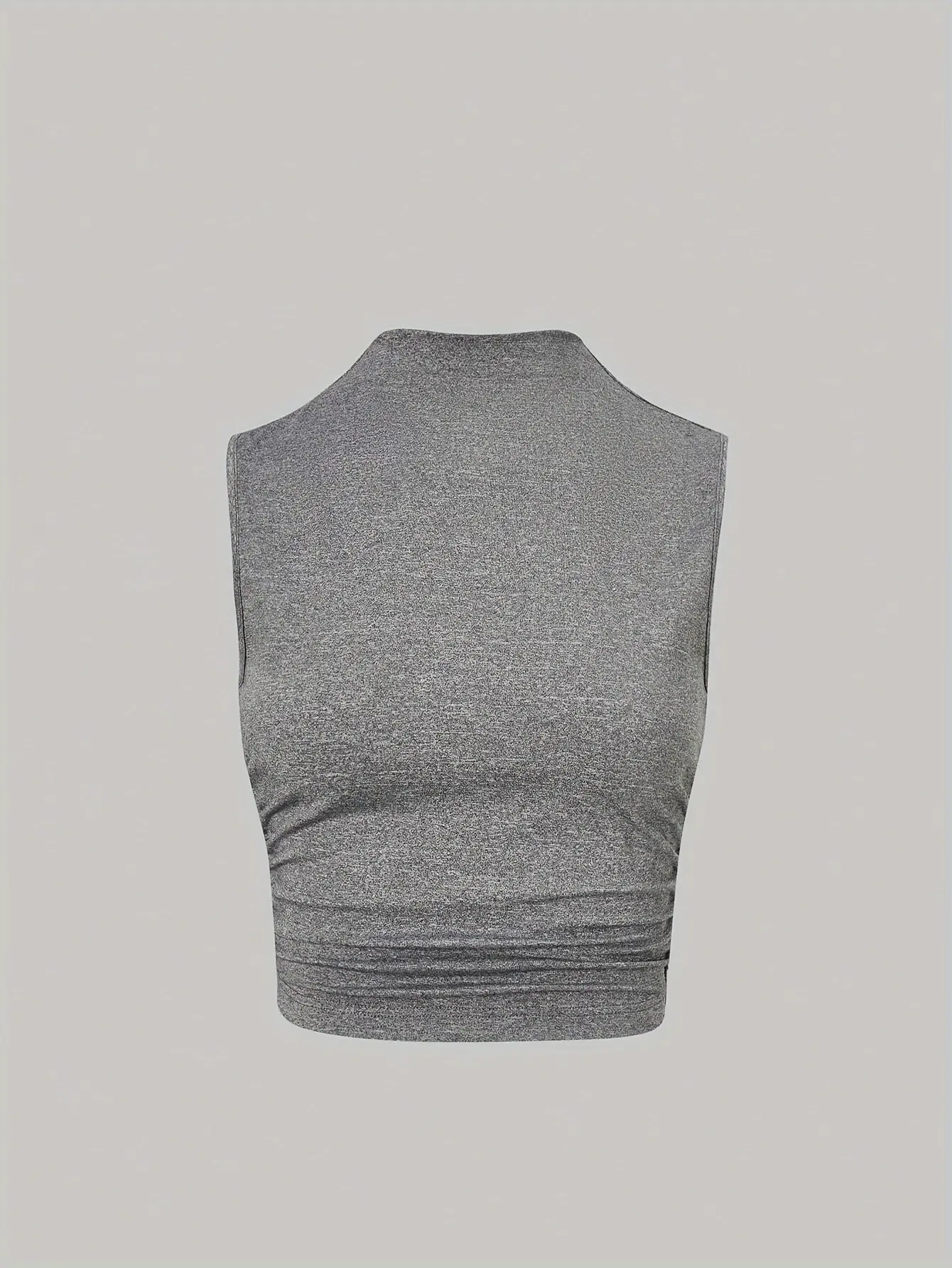 New fashionable round neck solid color slim fit versatile women's vest four piece set