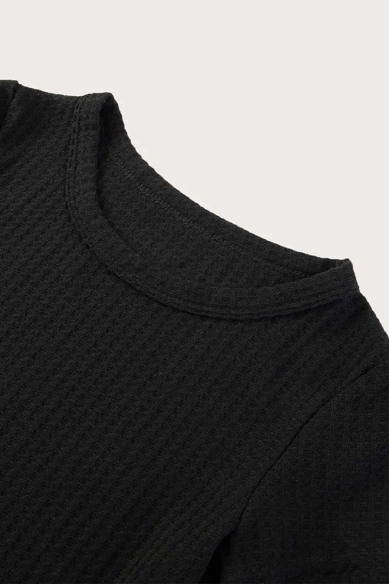 Solid Color Crew Neck Crop Top Y2K Casual Slim Fit Short Sleeve Crop Top T-shirt For Spring & Summer Women's Clothing