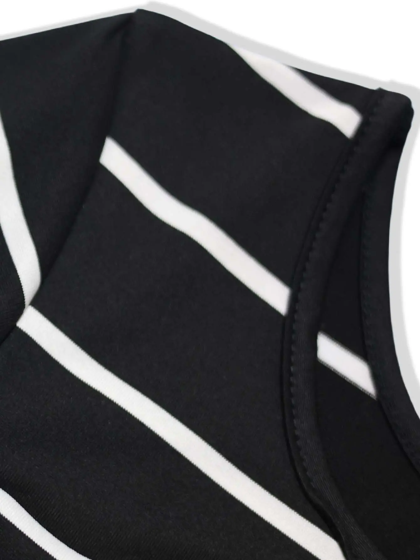 Stripe Print Crew Neck T-Shirt Y2k short Sleeve Crop T-Shirt For Spring &Summer Women's Clothing