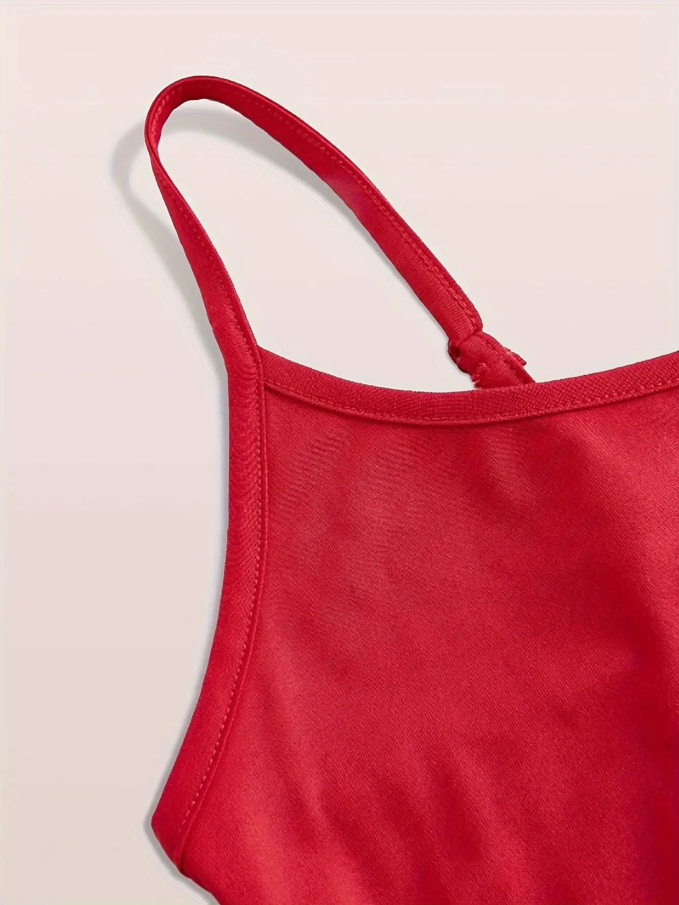 4 Pack Solid Color Cami Top Versatile Slim Backless Spaghetti strap Top For Summer Women's Clothing