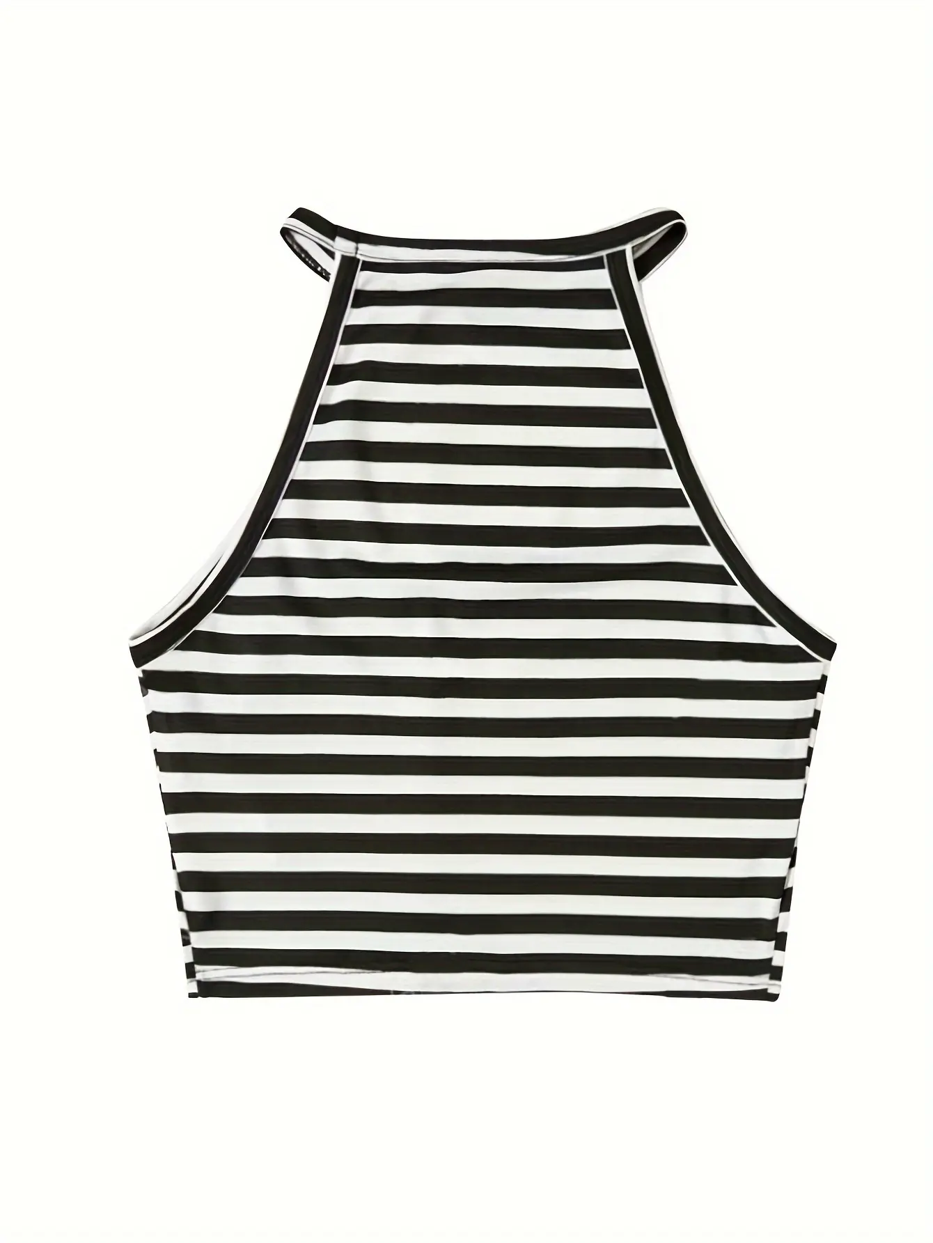 Striped Print Tank Top Casual Sleeveless Tank Top For SummerWomen's Clothing