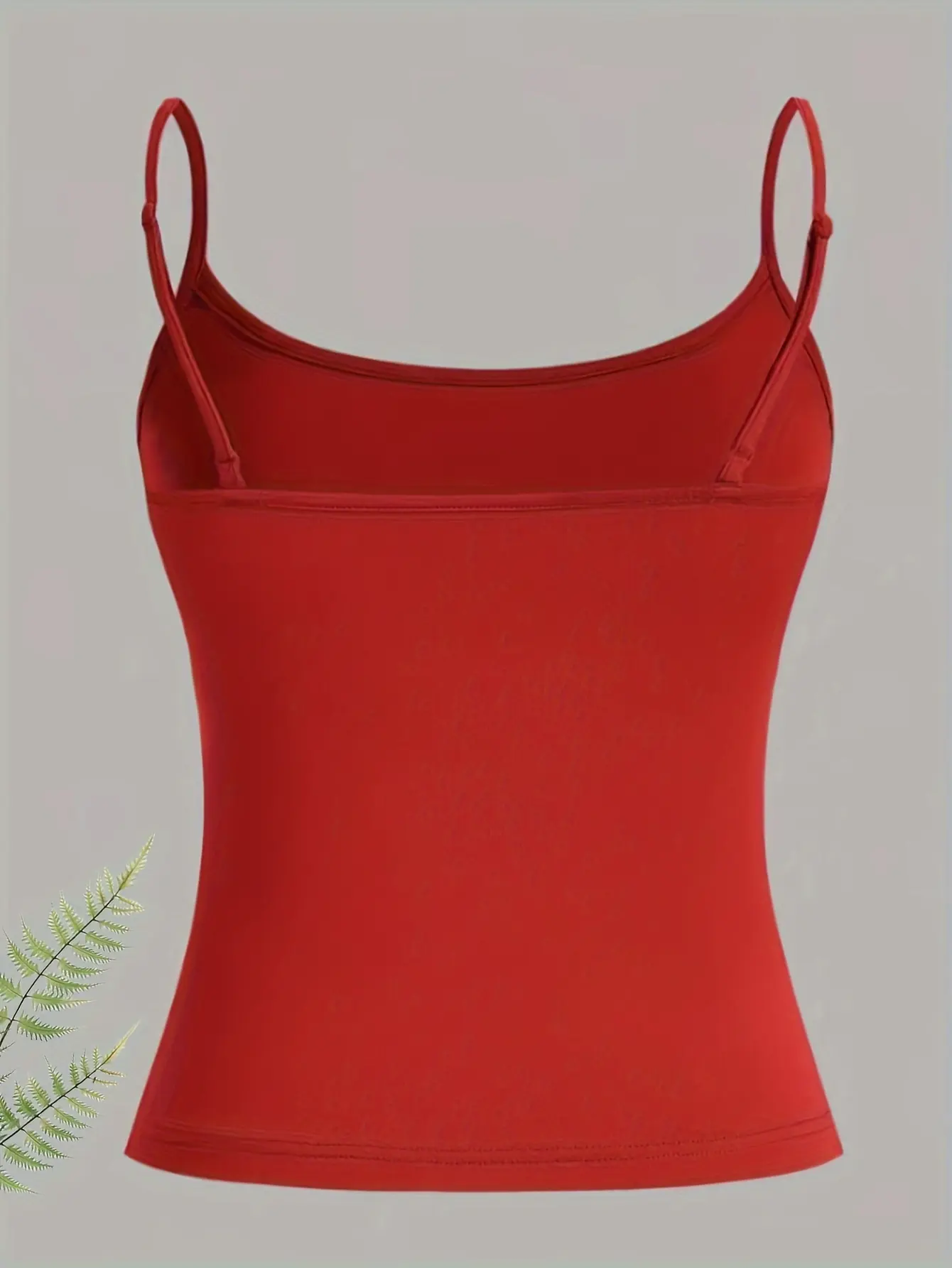 Solid Color Slim Cami Top Casual Sleeveless Cami Top For Summer Women's Clothing