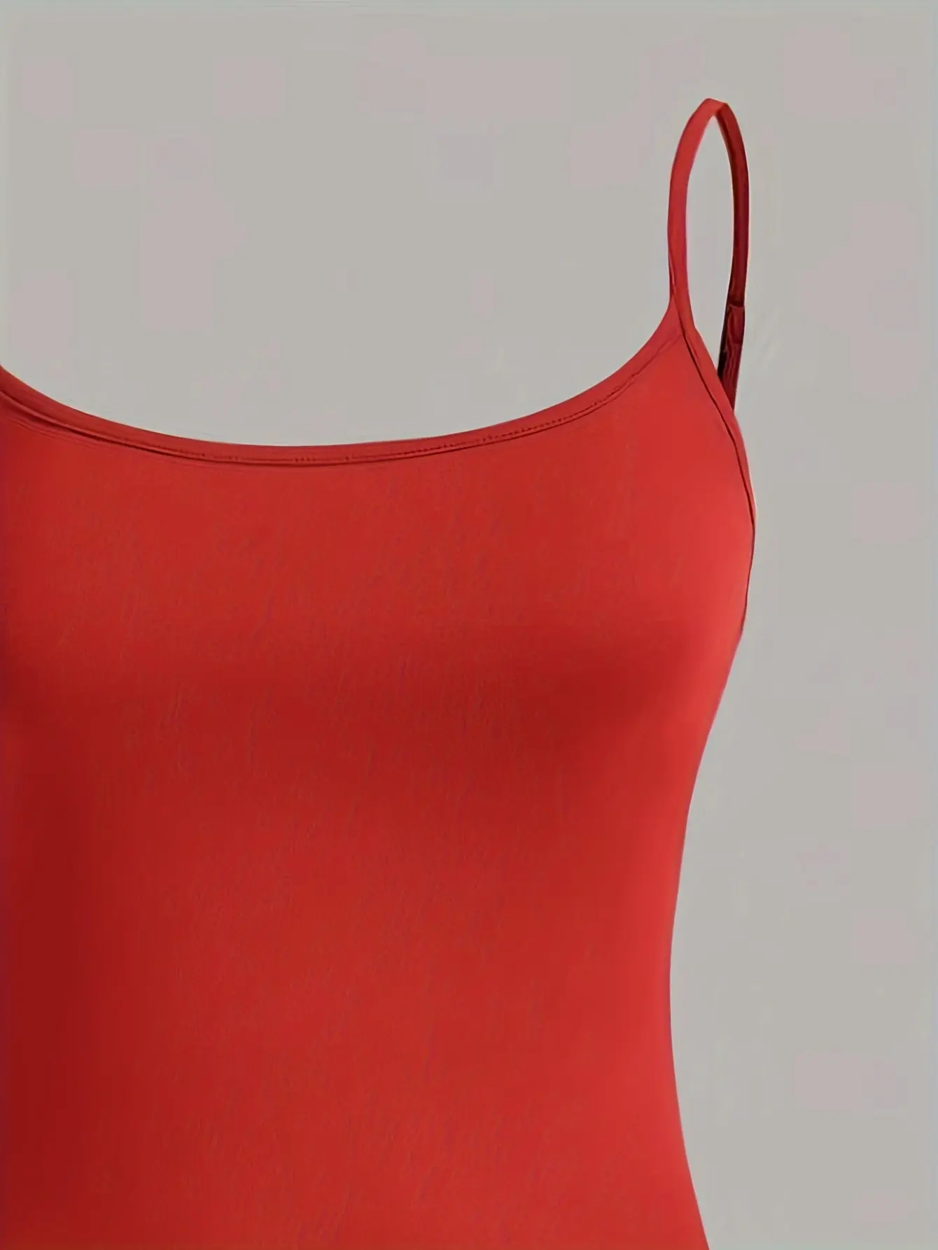 Solid Color Slim Cami Top Casual Sleeveless Cami Top For Summer Women's Clothing