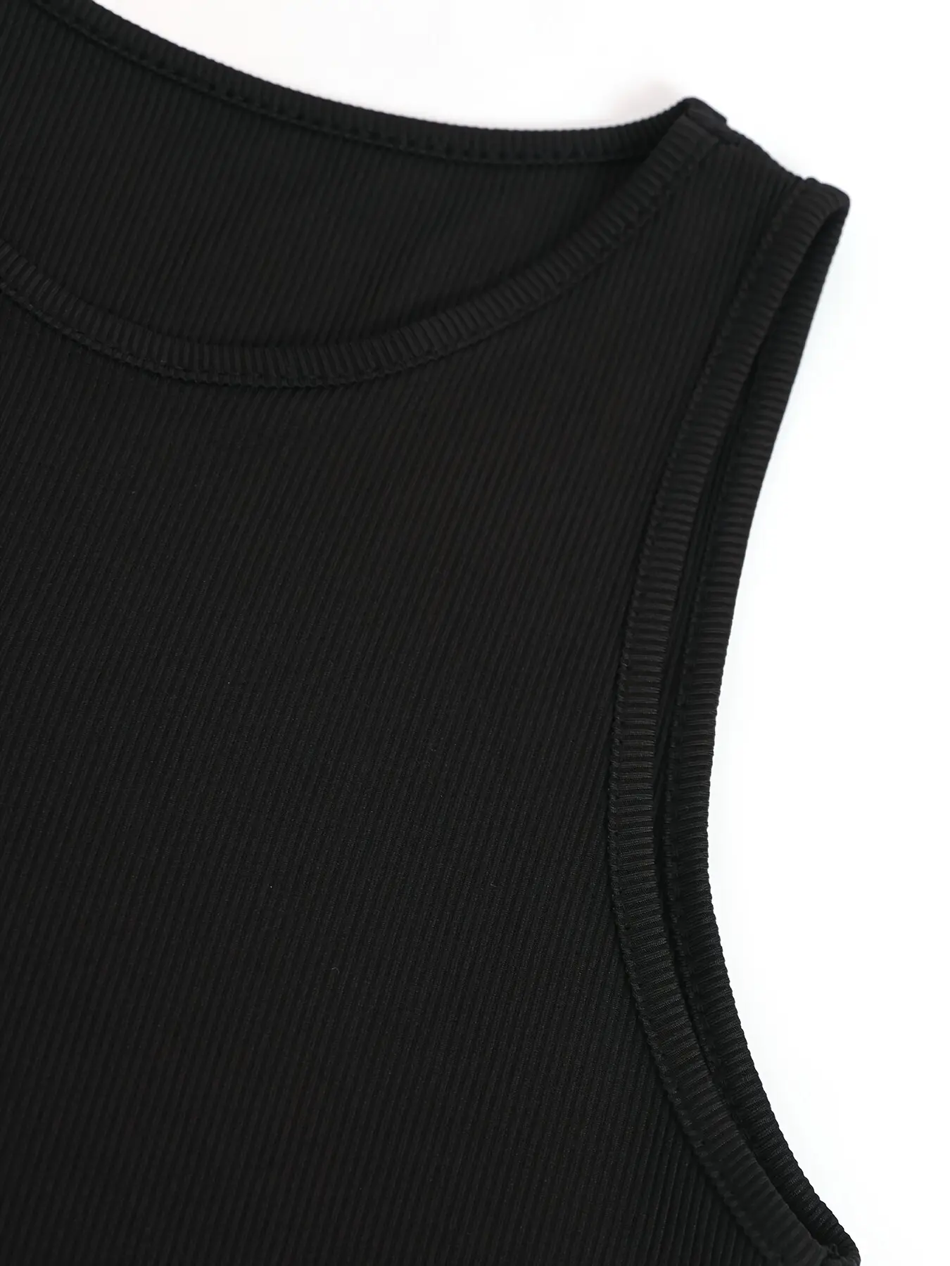 Asymmetrical Ribbed Crop Tank Top, Y2K Sleeveless Tank Top ForSummer, women's Clothing