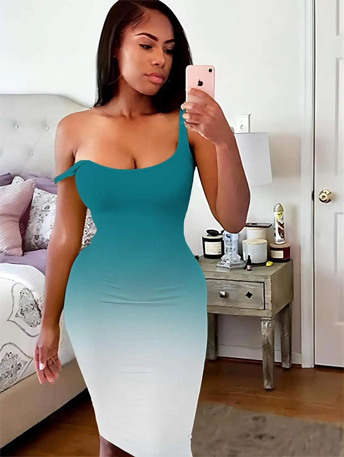 Ribbed Sheath Dress Elegant Spring and Summer Sleeveless Dress Women's Wear