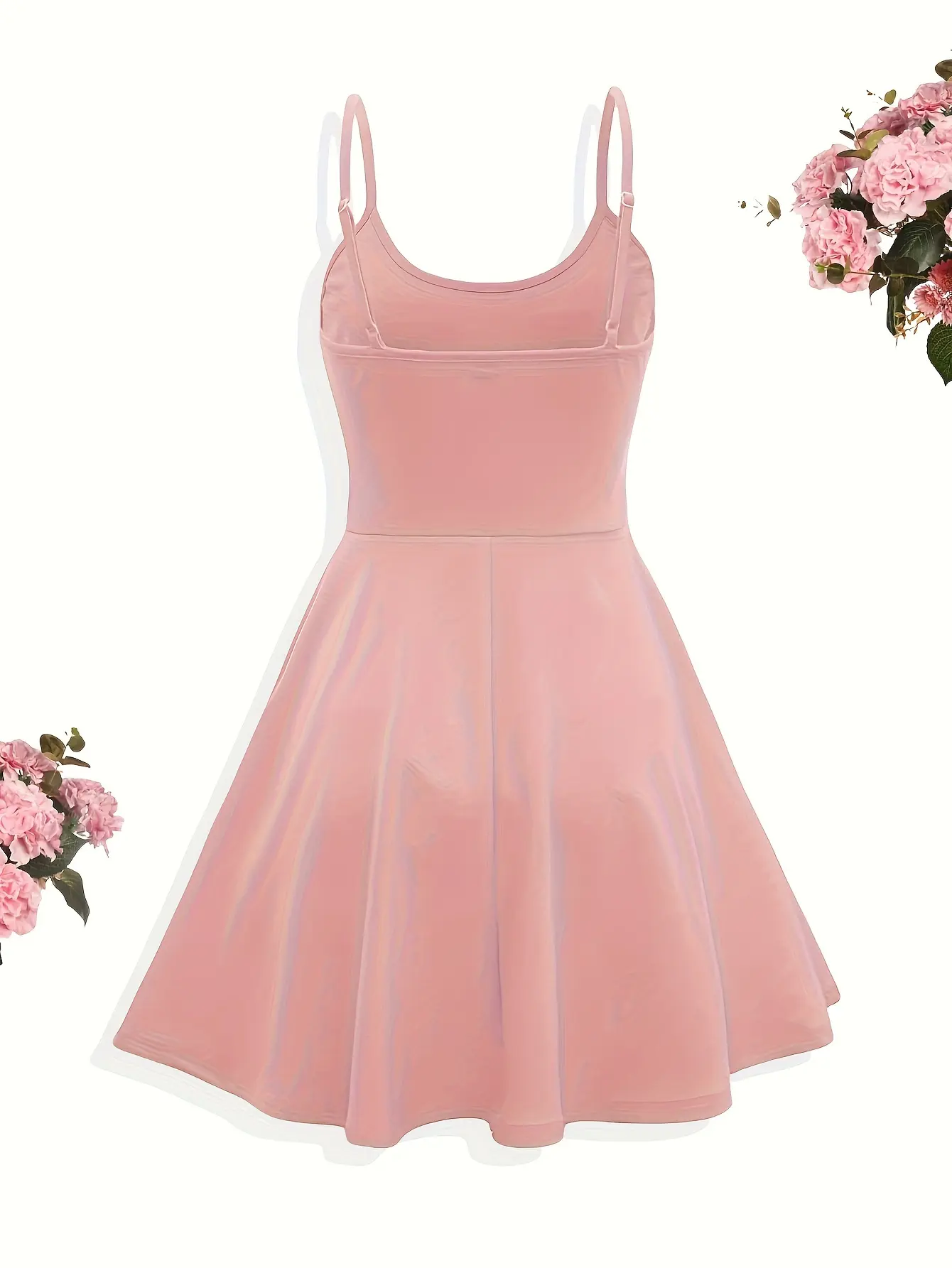 Summer New Solid Color Casual Sleeveless Backless Slip Dresses Women's Cotton And Linen Style Dress Holiday Party A-line Skirts