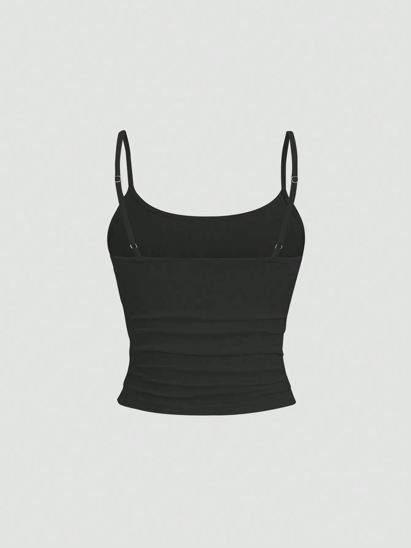 Women's solid color slim fit versatile camisole three piece set