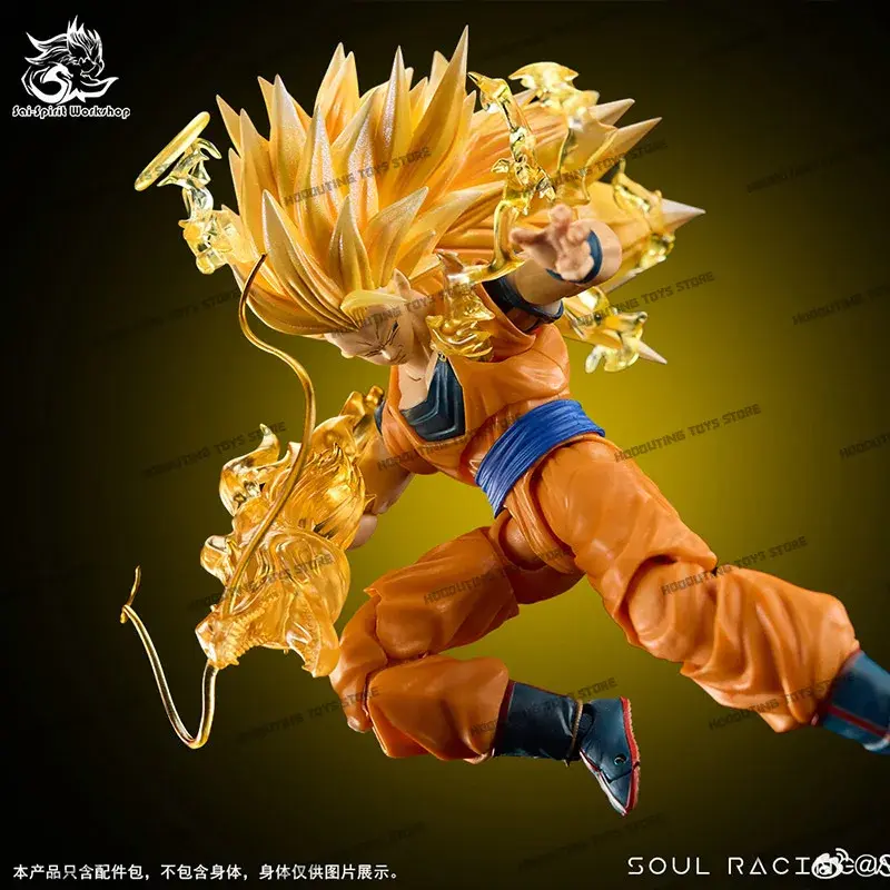 2025 New SSW Scouti Workshop Dragon Ball SHF Super Saiya SSJ3 Head Sculpture Special Effect Dragon Fist Collection Gifts