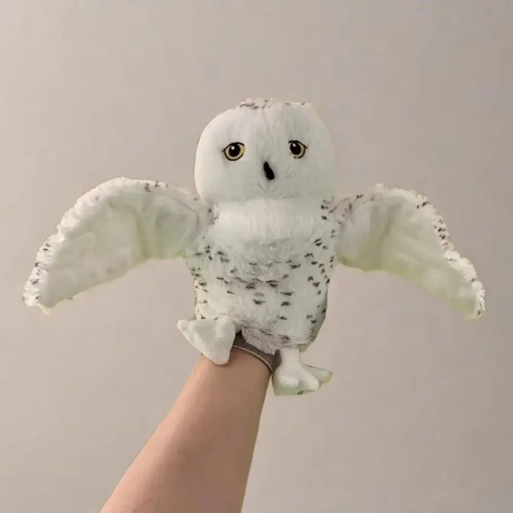 Birthday Gifts Simulated Owl Hand Puppet Hand Finger Educational Plush Story Puppet Cartoon 20cm Stuffed Owl Toy For Children