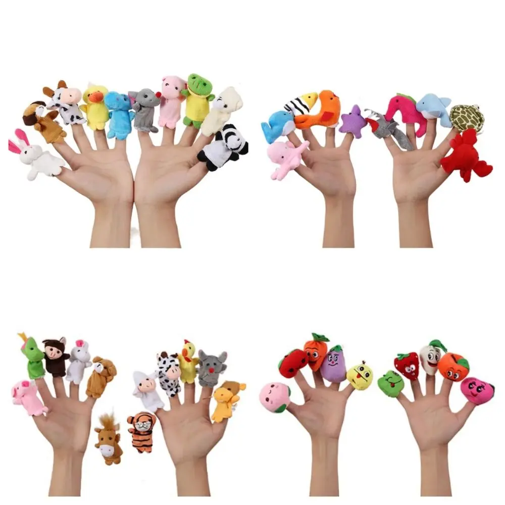 Educational Toy Mini Animal Hand Puppet Safety Sea Animals Doll Finger Puppet Toy Set Narrating Starfish