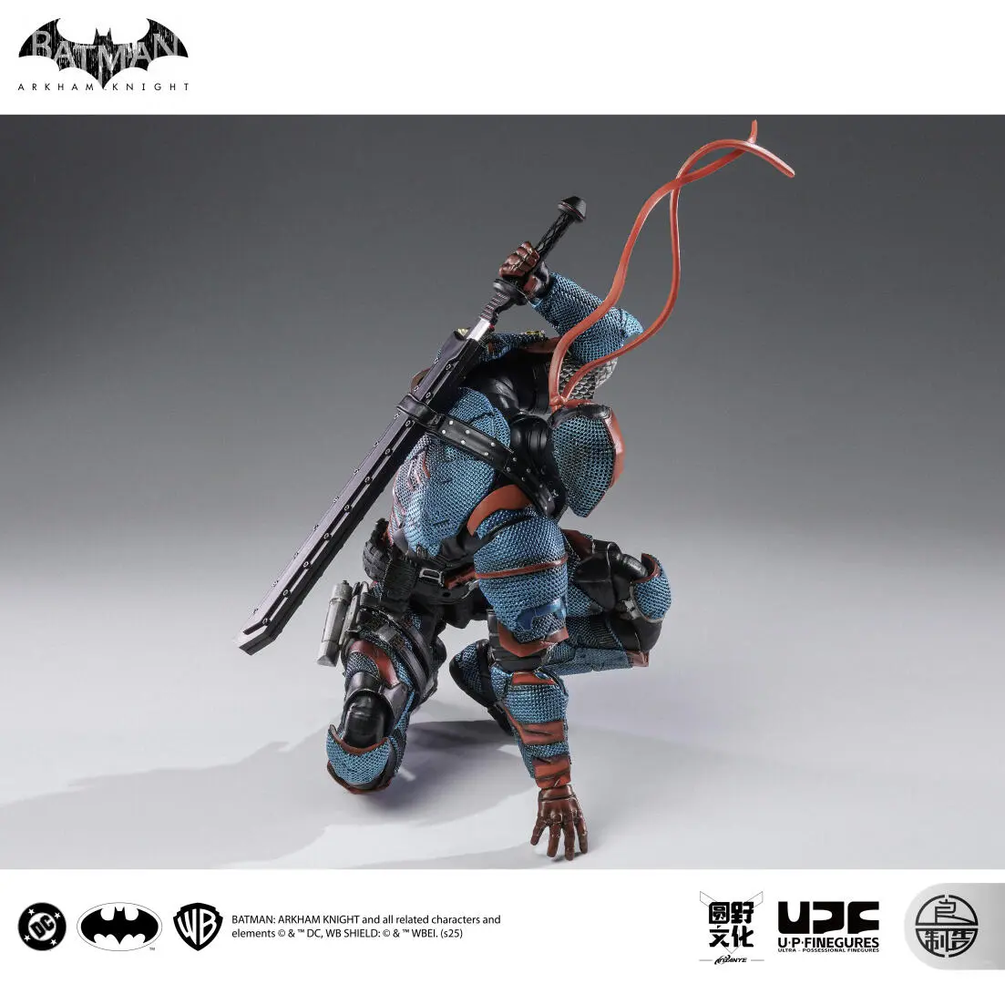 LPZZ ROUNO CUEURE DC002 1/12 Deathstroke Arkham Knight Finished Module Movable Batman Model 6-inches Action Anime Figure Toys