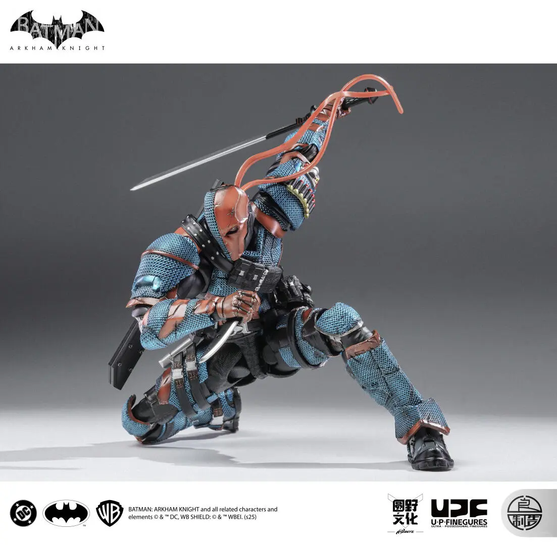 LPZZ ROUNO CUEURE DC002 1/12 Deathstroke Arkham Knight Finished Module Movable Batman Model 6-inches Action Anime Figure Toys