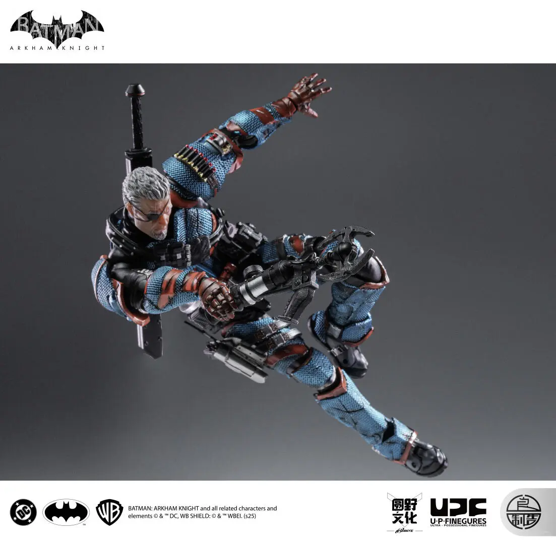 LPZZ ROUNO CUEURE DC002 1/12 Deathstroke Arkham Knight Finished Module Movable Batman Model 6-inches Action Anime Figure Toys