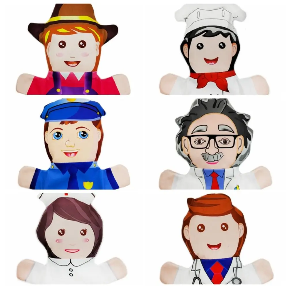 Family Members Hand Puppets For Family Members Plush Toy Cloth Family Members Hand Puppets Props Interactive
