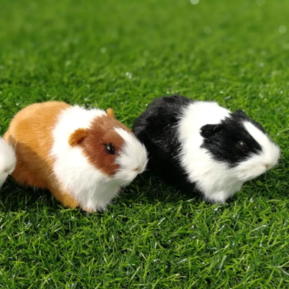 Kawaii Chubby Hamster Plush Toy Hollow Soft Plush Guinea Pig Doll Comfortable Fluffy Animal Stuffed Plushie Doll Kids Gifts