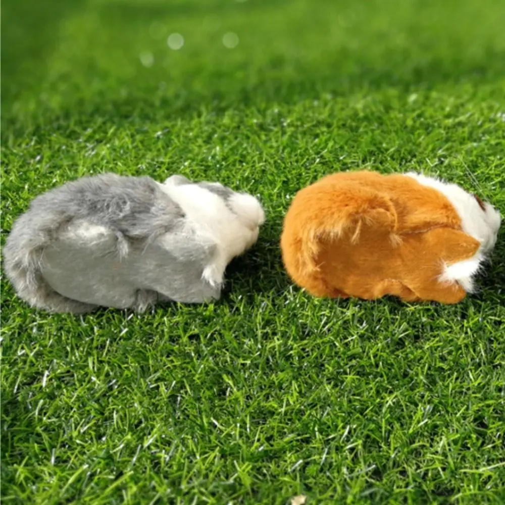 Kawaii Chubby Hamster Plush Toy Hollow Soft Plush Guinea Pig Doll Comfortable Fluffy Animal Stuffed Plushie Doll Kids Gifts