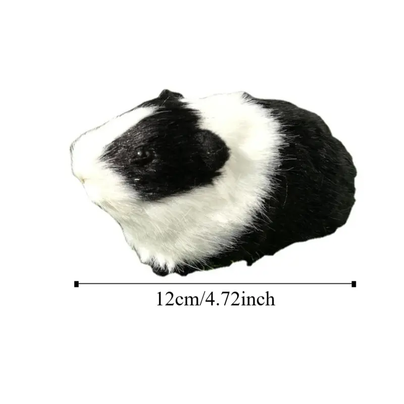 Kawaii Chubby Hamster Plush Toy Hollow Soft Plush Guinea Pig Doll Comfortable Fluffy Animal Stuffed Plushie Doll Kids Gifts