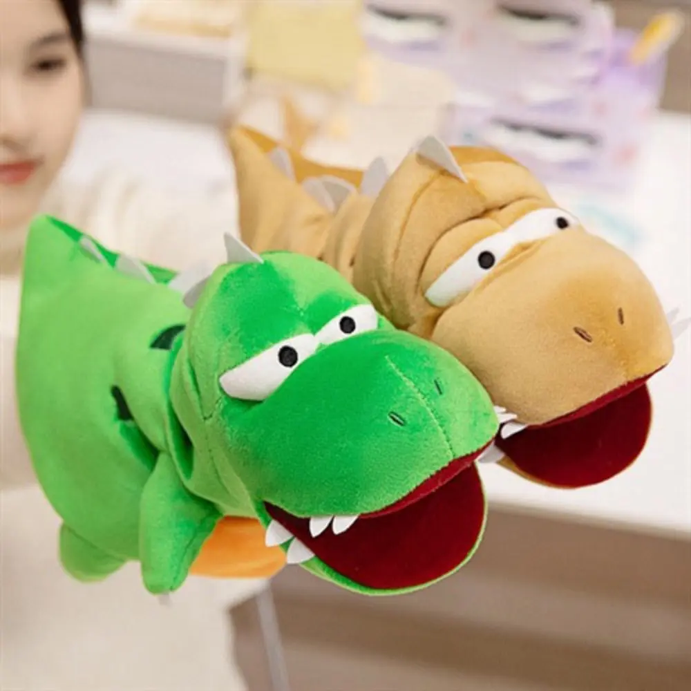 Parent-child Interactive Dinosaur Plush Hand Puppet Simulation Early Education Dinosaur Cosplay Plush Doll Cartoon Comfortable