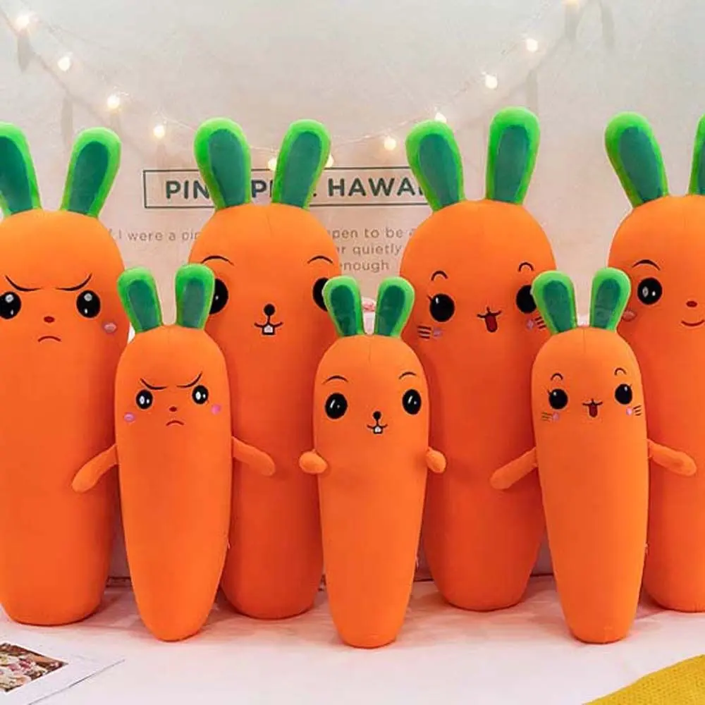 Vegetable Plush Cushion Long Carrot Plush Pillow Home Decoration Plush Doll Stuffed Doll Carrot Stuffed Toy Carrot Plush Toy