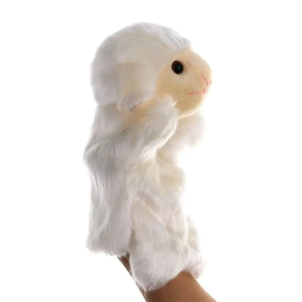 Learning Sheep Animal Hand Puppet Plush Dolls Stuffed Animals Plush Hand Doll Wolf Soft Children Puppets Baby