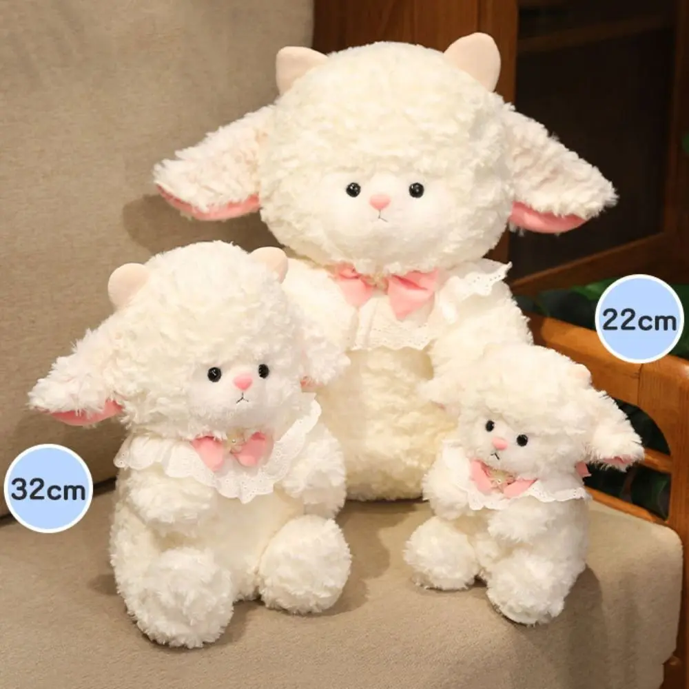 Sleeping Pillow Cartoon Sheep Plush Doll Fluffy Soft Lamb Plush Toy Kawaii Cute Animal Fluffty Doll Birthday Gift