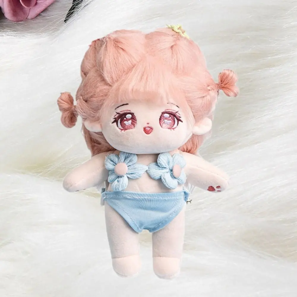 Bikini Set Cotton Doll Bikini Suit Strap Pants Plush 20cm Doll Swimming Outfit Cute Mini Cotton Doll Swimwear Children Gift