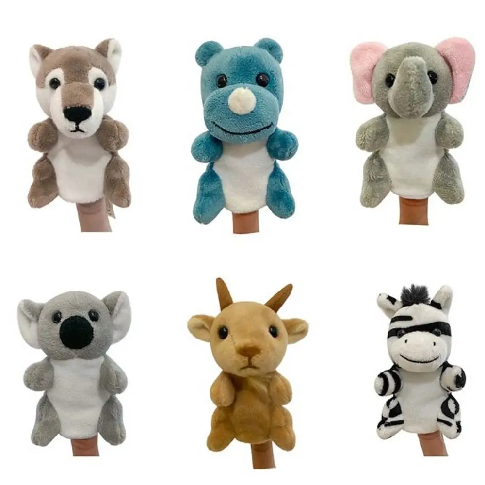 Role Play Finger Puppets Storytelling Educational Animal Hand Puppets Kawaii Stuffed Doll Puppets Plush Toy Party Favors