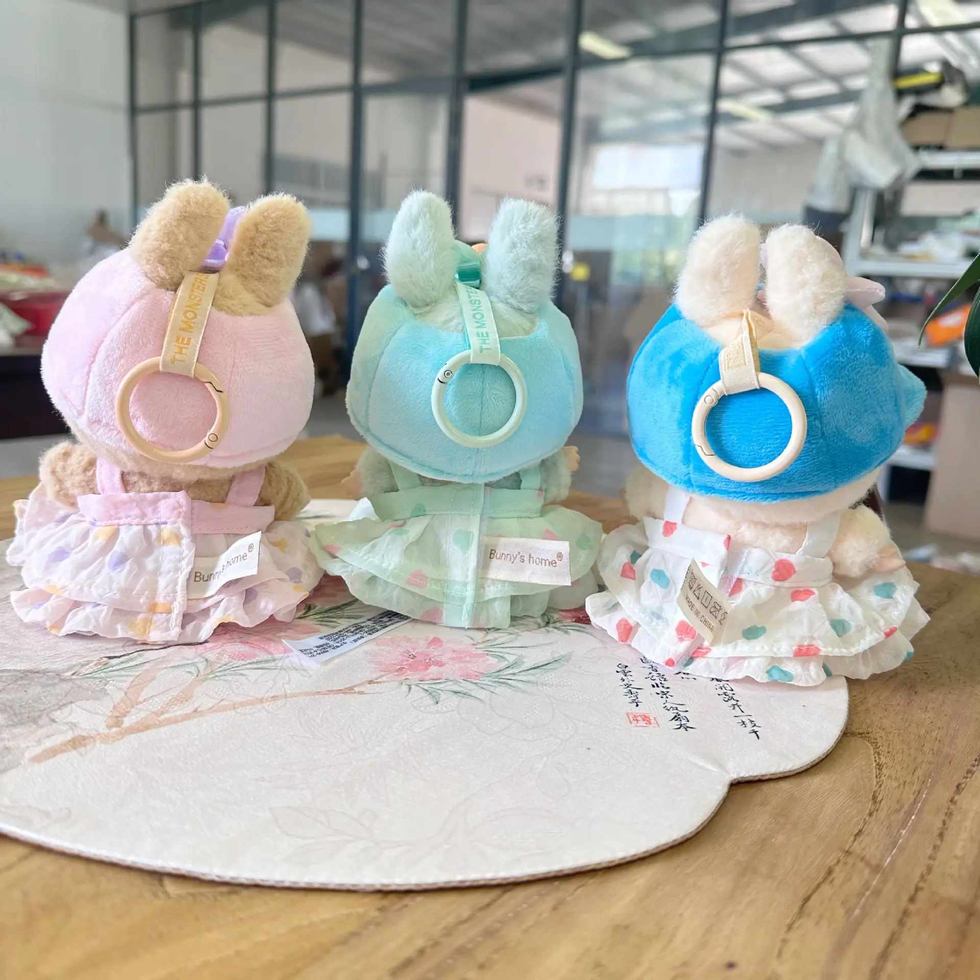 15/17cm LabubuV1 V2 V3 Doll Mini Plush Doll Cute Baseball cap set Accessories Gift