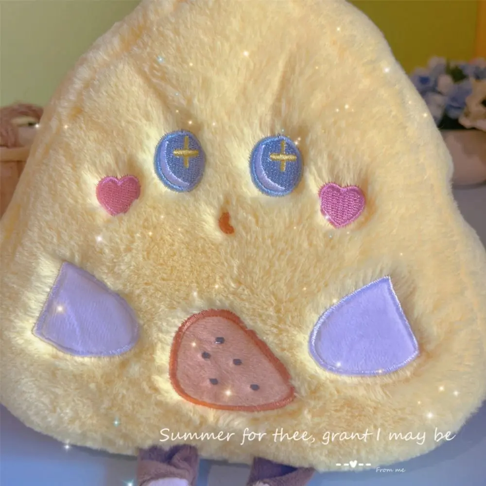 Starry Eyes Simulation Cheese Plush Toys Triangle Food Cartoon Cheese Stuffed Dolls Soft with Foot Simulation Cheese Plush Toy