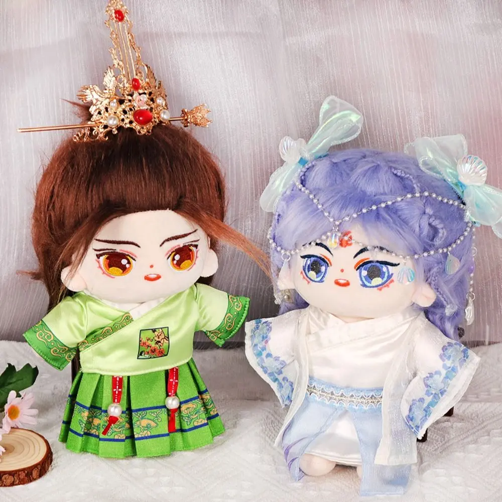 Kids Girl Gift 20cm Fashion Clothes Suits Ancient Wind Chinese Style Doll Ancient Clothes DIY Handmade Accessories Toys