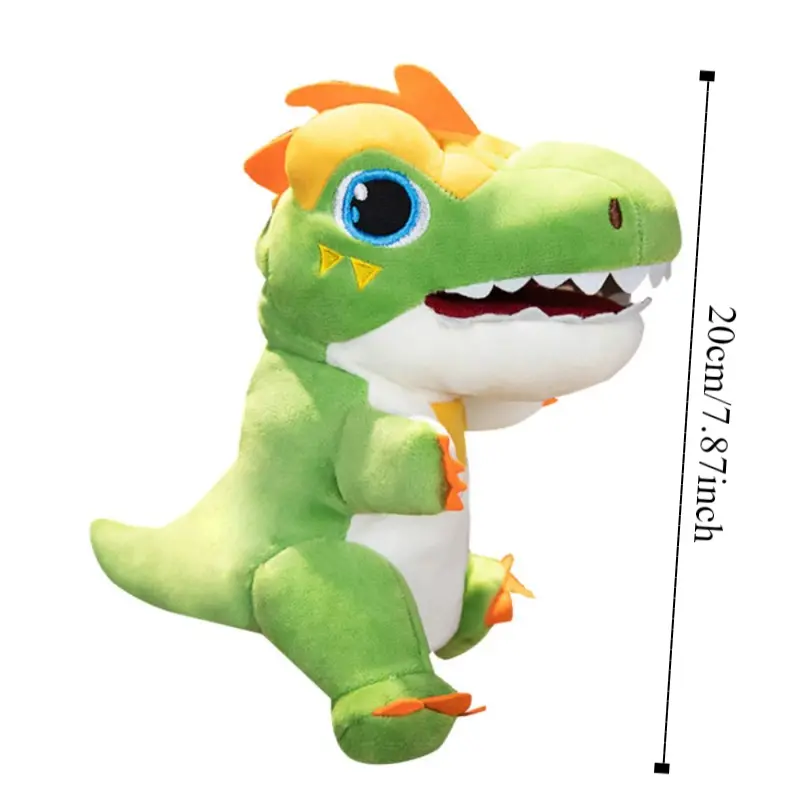Tyrannosaurus Rex Animal Hand Puppet Plush Doll Movable Mouth Stuffed Plush Dinosaur Toys Storytelling Simulation