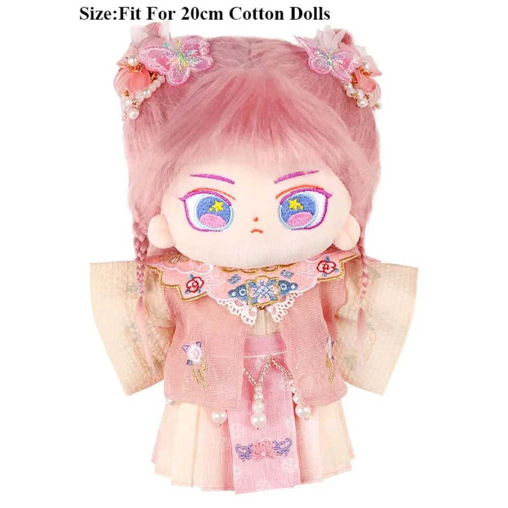 Kids Girl Gift 20cm Fashion Clothes Suits Ancient Wind Chinese Style Doll Ancient Clothes DIY Handmade Accessories Toys