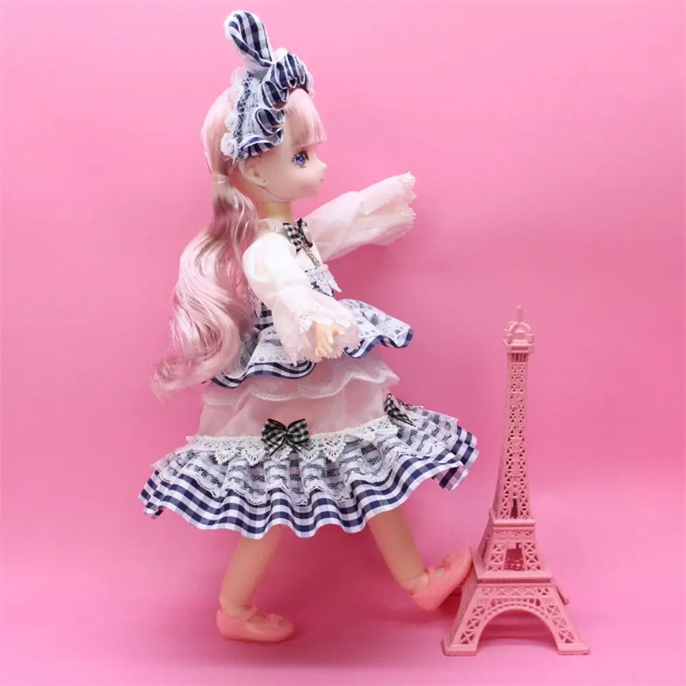 Play House Toys Spherical Joint 32cm Bjd Doll Dress Up 3D Eyes 1/6 Bjd Dolls Colorful with Clothes Hinged Doll Kid