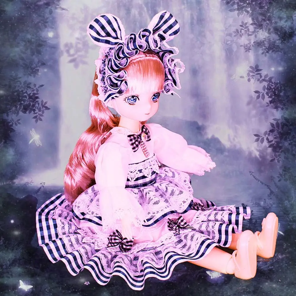 Play House Toys Spherical Joint 32cm Bjd Doll Dress Up 3D Eyes 1/6 Bjd Dolls Colorful with Clothes Hinged Doll Kid