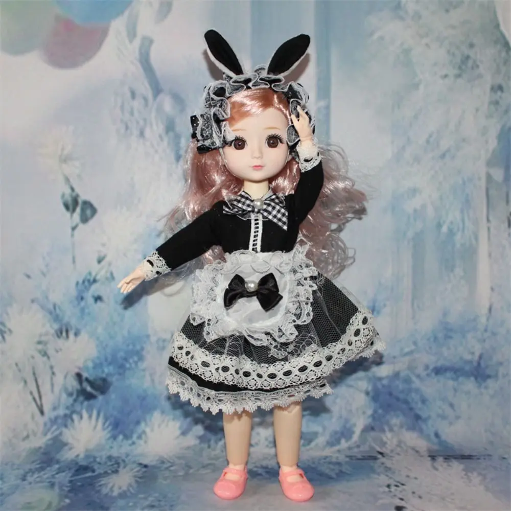 Play House Toys Spherical Joint 32cm Bjd Doll Dress Up 3D Eyes 1/6 Bjd Dolls Colorful with Clothes Hinged Doll Kid