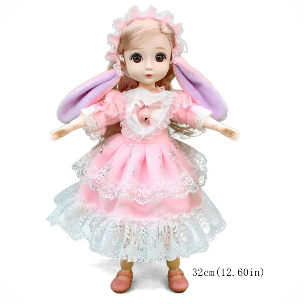 Play House Toys Spherical Joint 32cm Bjd Doll Dress Up 3D Eyes 1/6 Bjd Dolls Colorful with Clothes Hinged Doll Kid