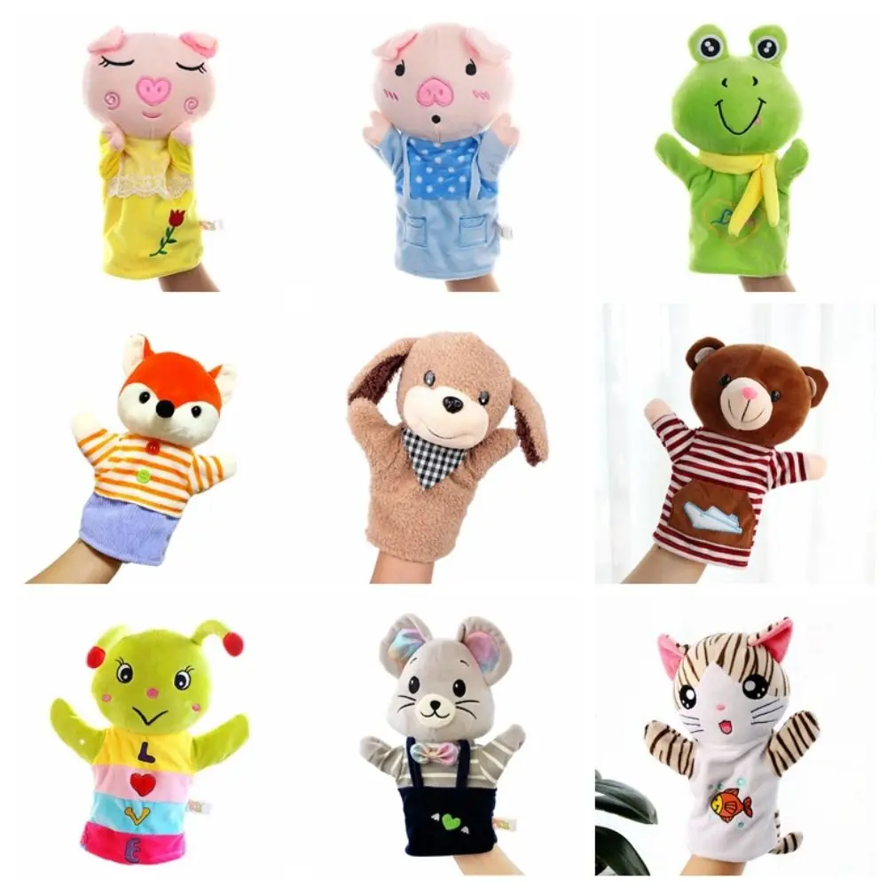 Stuffed Animals Plush Finger Puppet Anime Doll Marine Animals Hand Finger Puppet Soft Kawaii Animal Plushed Doll