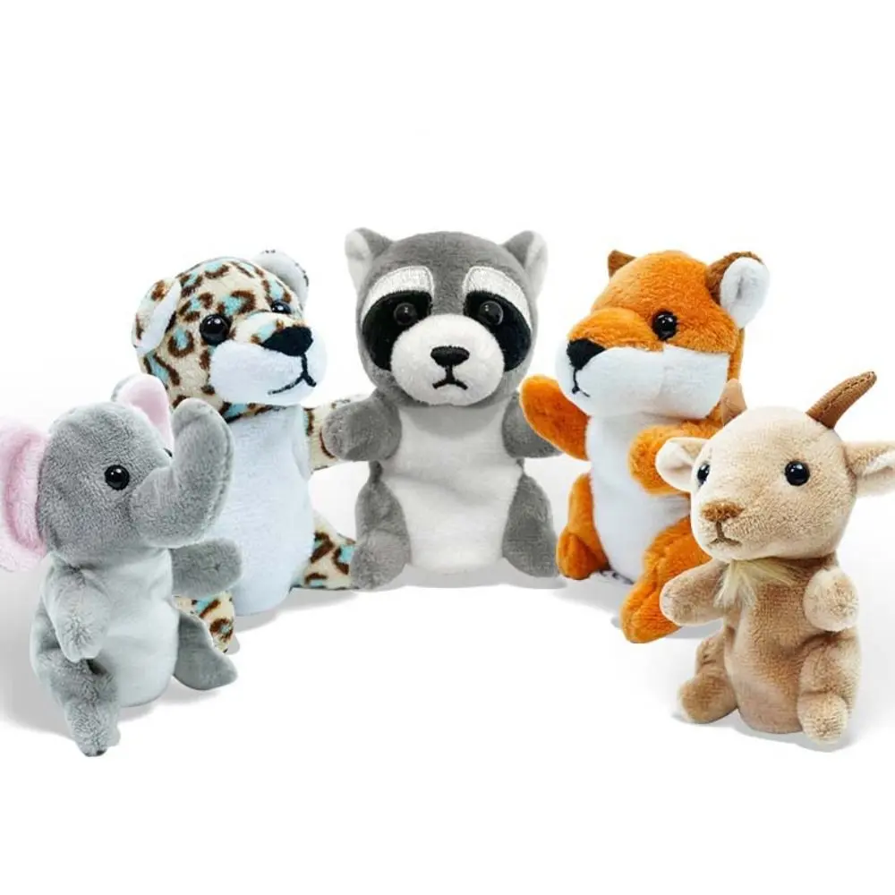 Role Play Finger Puppets Storytelling Stuffed Doll Animal Hand Puppets Kawaii 9cm Puppets Plush Toy Kids Toddlers