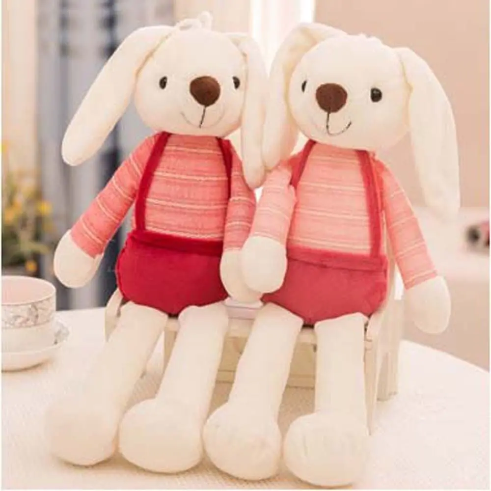 40CM Cute Rabbit Doll Baby Soft Plush Toys For Infants Appease Sleeping Crib Stuffed Animal Bunny Toys For Kids Birthday Gift