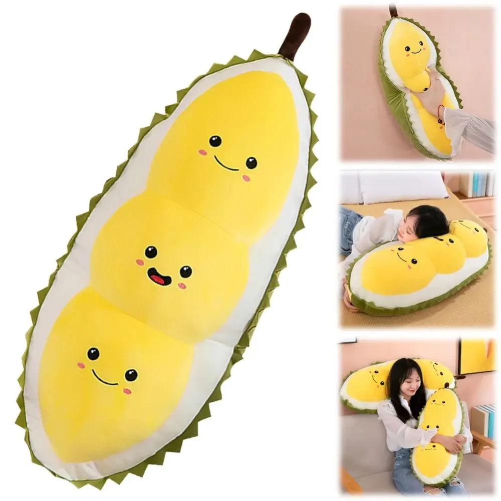 Fluffy Durian Hugging Pillow Collection Soft Fruit Durian Plush Pillow 30cm Appease Durian Plush Toy Kids Birthday Christmas