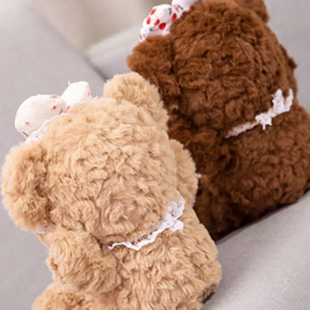 PP Cotton Bowknot Bear Plush Doll Strawberry Cherry Bear Plush Kids Toy Ins Cartoon Stuffed Animals Plush Doll
