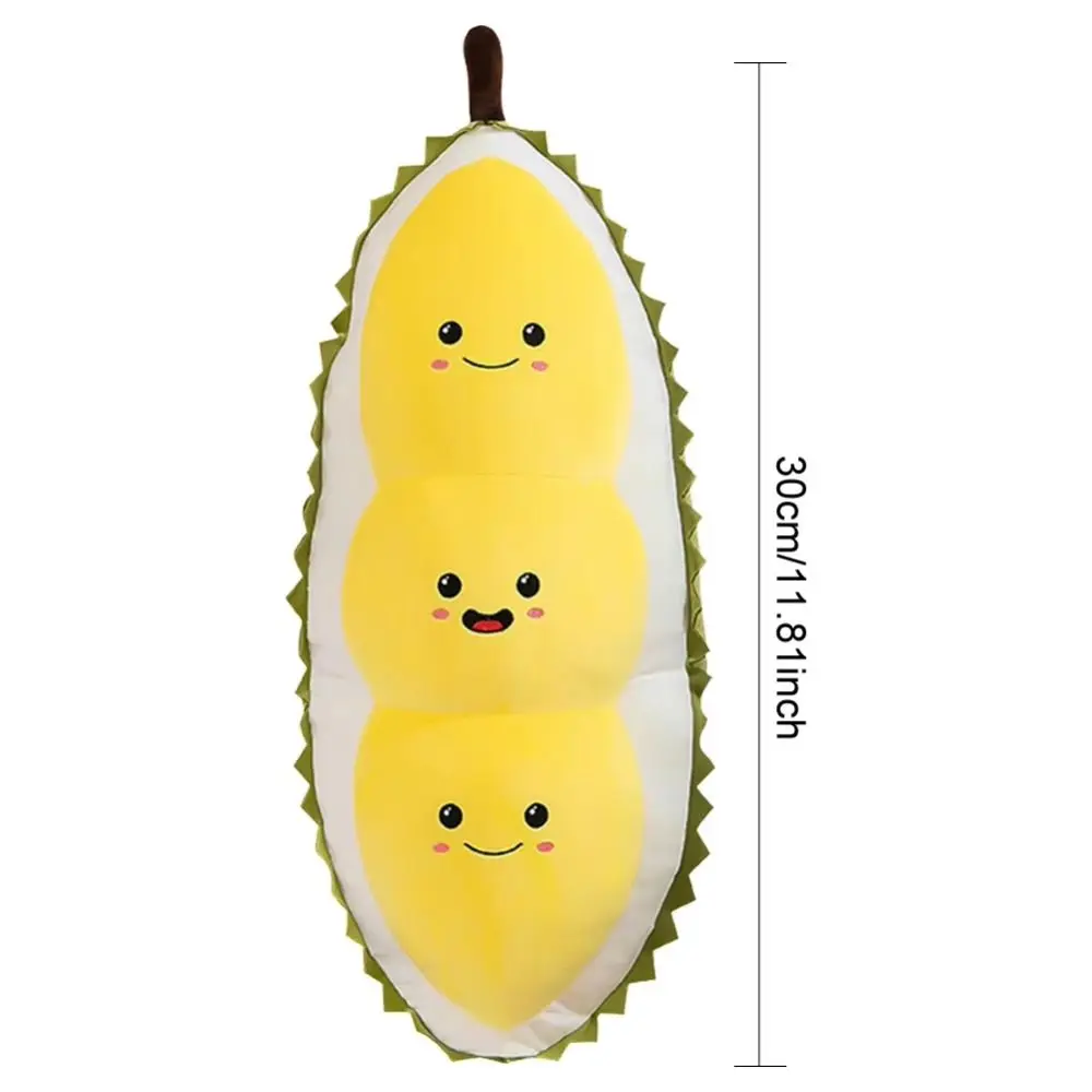 Fluffy Durian Hugging Pillow Collection Soft Fruit Durian Plush Pillow 30cm Appease Durian Plush Toy Kids Birthday Christmas