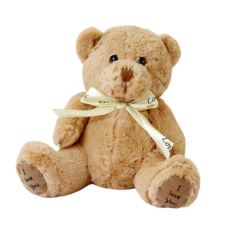 1pc 18cm Lovely Patch Bear Dolls Bear Soft Stuffed Toy Bear Baby Toy Kids Girls Birthday Brinquedos Wedding Gifts