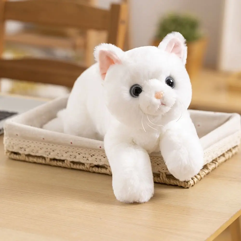 50cm Size Imitation Lying Cat Plush Toys Realistic Design Hairy Texture Realistic Cat Plush Toy Cute Simulation Soft Material