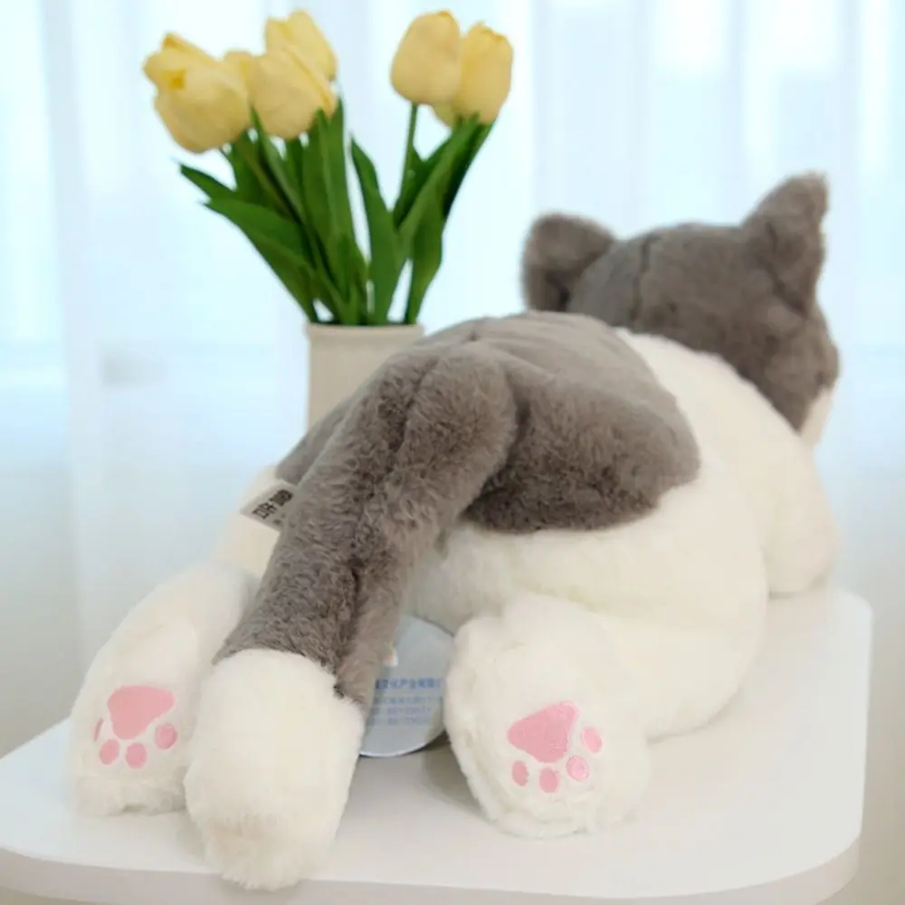 50cm Size Imitation Lying Cat Plush Toys Realistic Design Hairy Texture Realistic Cat Plush Toy Cute Simulation Soft Material