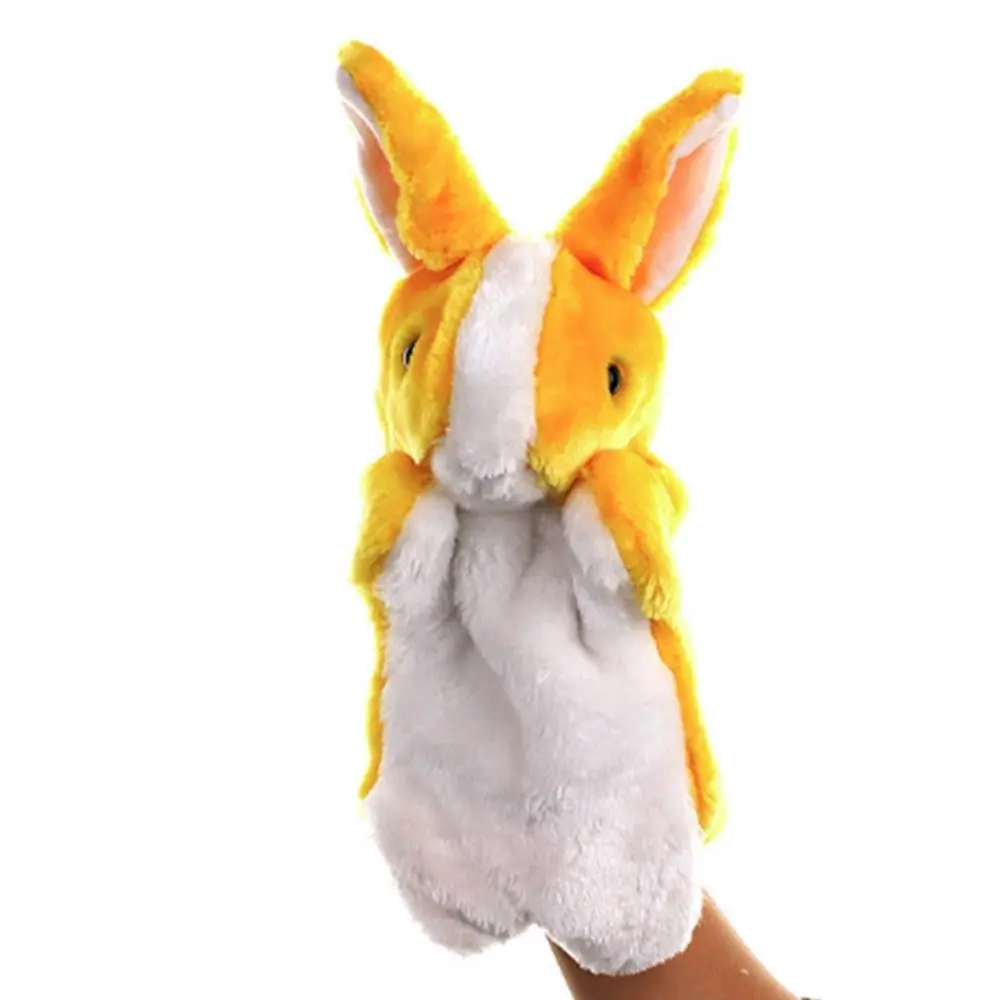 Learning Toys Plush Rabbit Bunny Hand Puppet Soft Stuffed Animal 8 Colors Cartoon Teaching