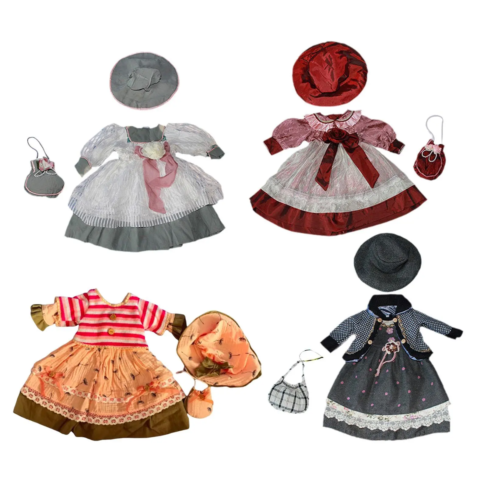 1/3 Ceramic Doll Dress Coordination Soft Stylish Outifit for 60cm-65cm Doll