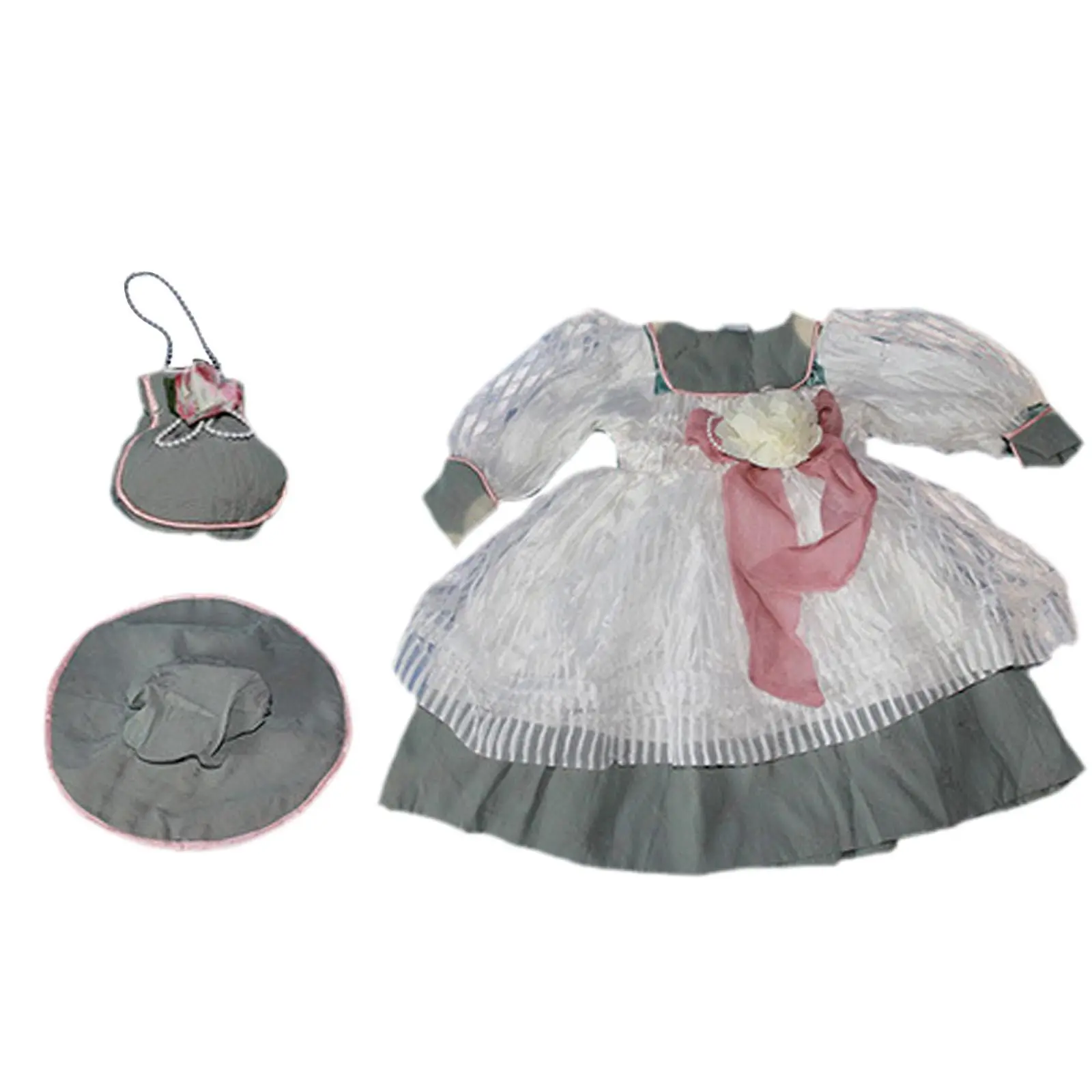1/3 Ceramic Doll Dress Coordination Soft Stylish Outifit for 60cm-65cm Doll