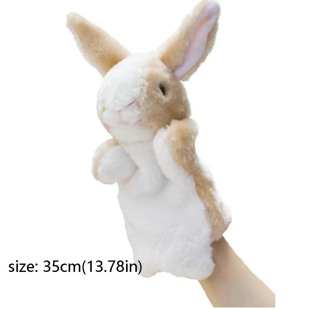 Learning Toys Plush Rabbit Bunny Hand Puppet Soft Stuffed Animal 8 Colors Cartoon Teaching